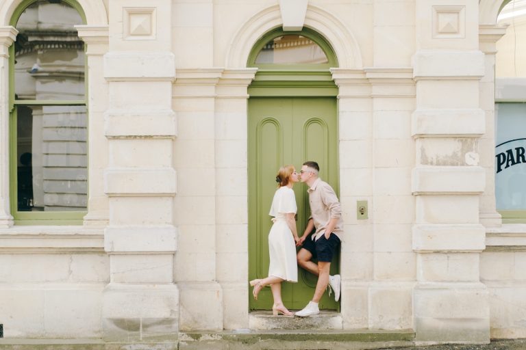 Oamaru COuple in Oamaru Old Town