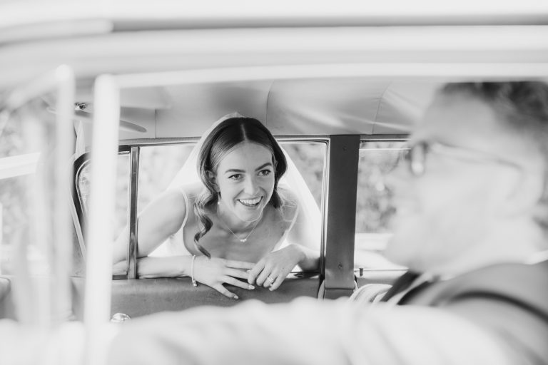 Bride in Wedding Car