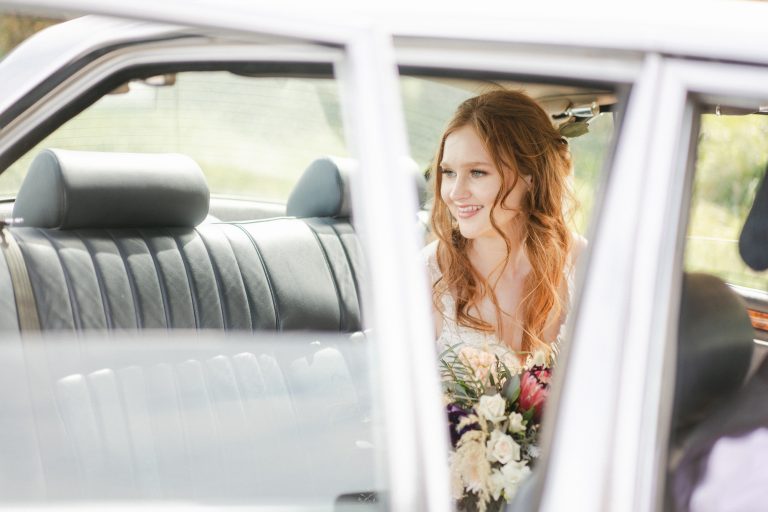 Christchurch Bride in Classic Car