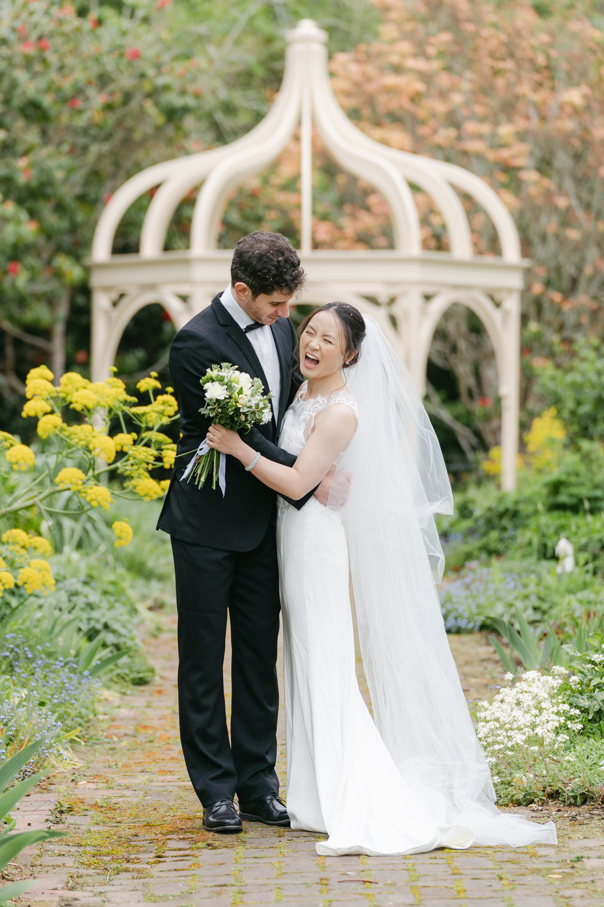Couple at Ōhinetahi Wedding Venue, Governonr’s Bay, Christchurch