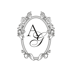 Light Blue Ornate Wedding Monogram Logo (10)